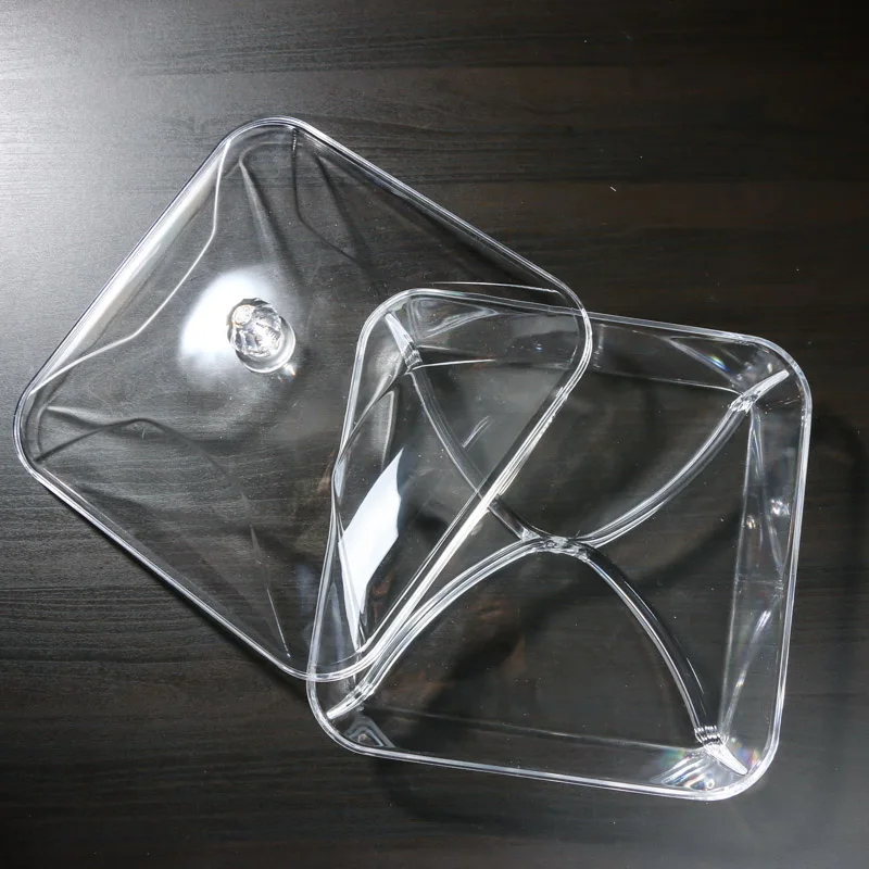 Современная гостиная с крышкой четырехсекционная тарелка для фруктов