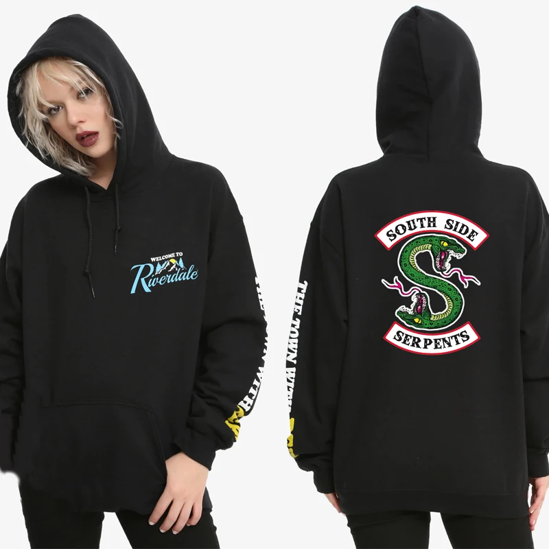 

Riverdale Hoodie Sweatshirts Plus Size South Side Serpents Streetwear Tops Spring Hoodies Men Women Hooded Pullover Tracksuit
