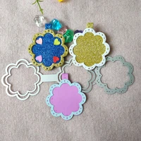 new stitched round lace key fob metal cutting dies decorative scrapbooking steel craft die cut embossing paper cards stencils