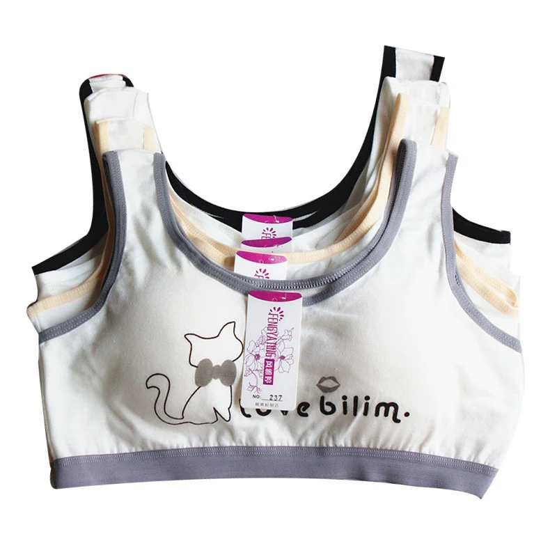 Бюстгальтер для девочек нижнее белье жилет подростков тренировочные