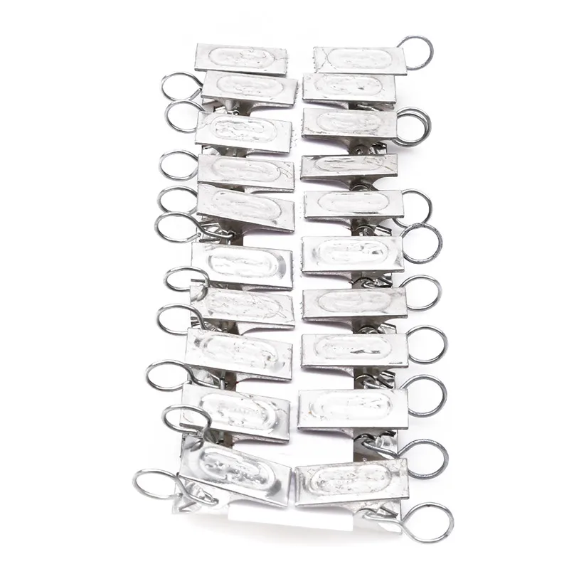 20 шт./лот занавес Пряжка зажим крюк Жесткий утолщение нержавеющая сталь зажимы