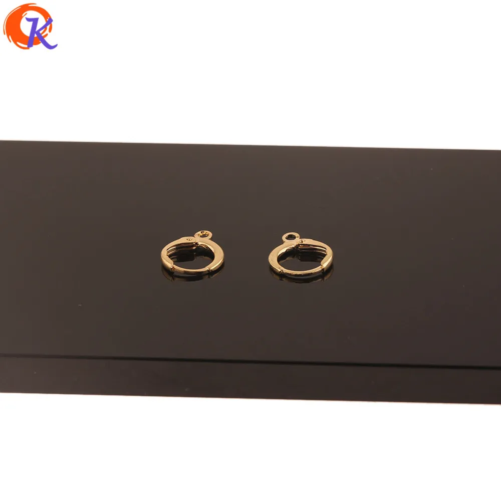 

Cordial Design 100Pcs 12*14MM Jewelry Accessories/DIY Earrings Hooks/Genuine Gold Plating/Round Shape/Hand Made/Earring Findings