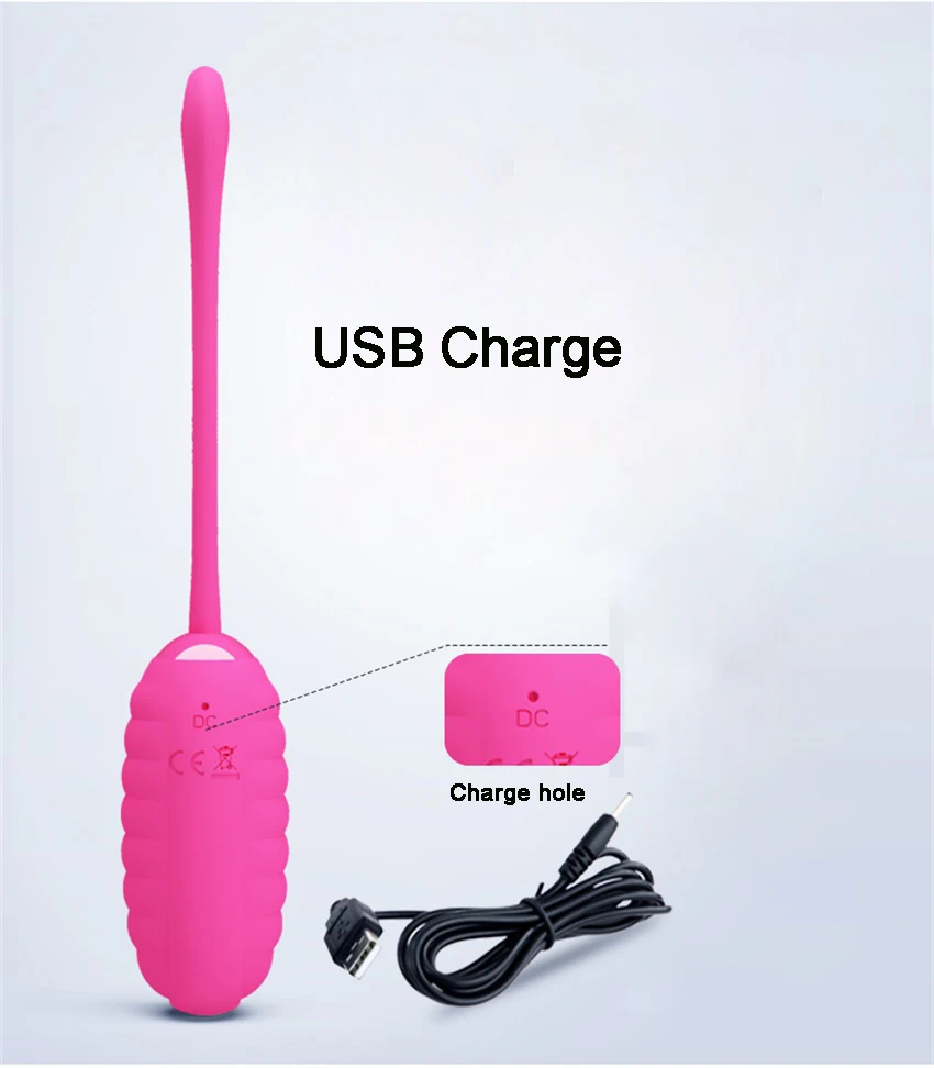 Перезаряжаемый сексуальный силиконовый вибратор яйцо женский секс продукт