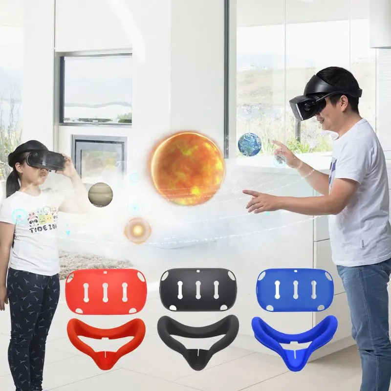 

High Quality Front Protective Shell Sweatproof Skin Cap Silicone VR Face Pad Set for Oculus Quest Accessories