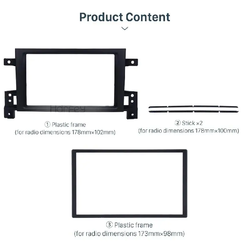 2 Din Автомобильная интерьерная панель Fascia рамка CD DVD Dash аудио чехол для Suzuki Grand Vitara