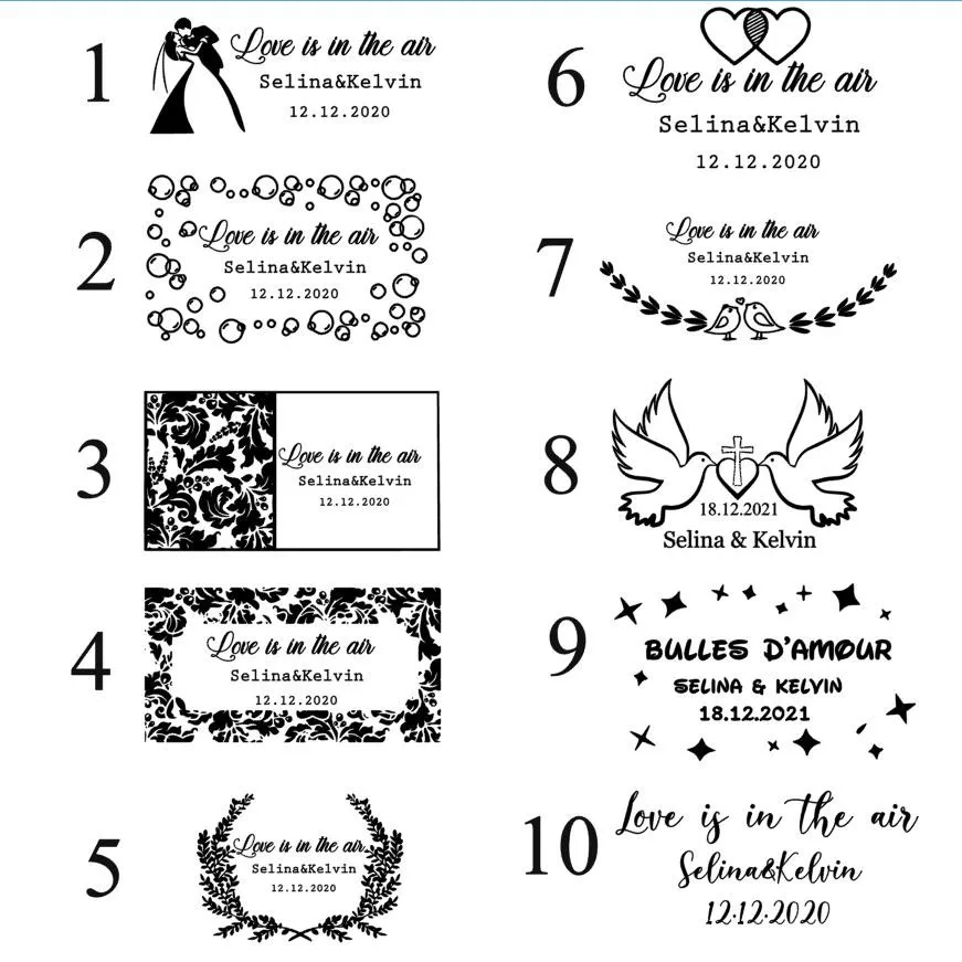 Этикетки с пузырьками для свадебных подарков этикетки прозрачные наклейки