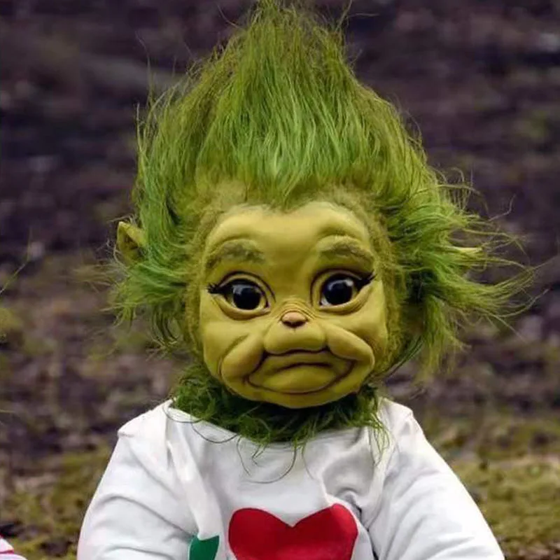 Реалистичная мультяшная Кукла Reborn Baby Grinch Рождественская кукла подарки для детей