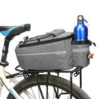 bike trunk bag insulated trunk cooler pack bicycle rear rack storage luggage pouch reflective