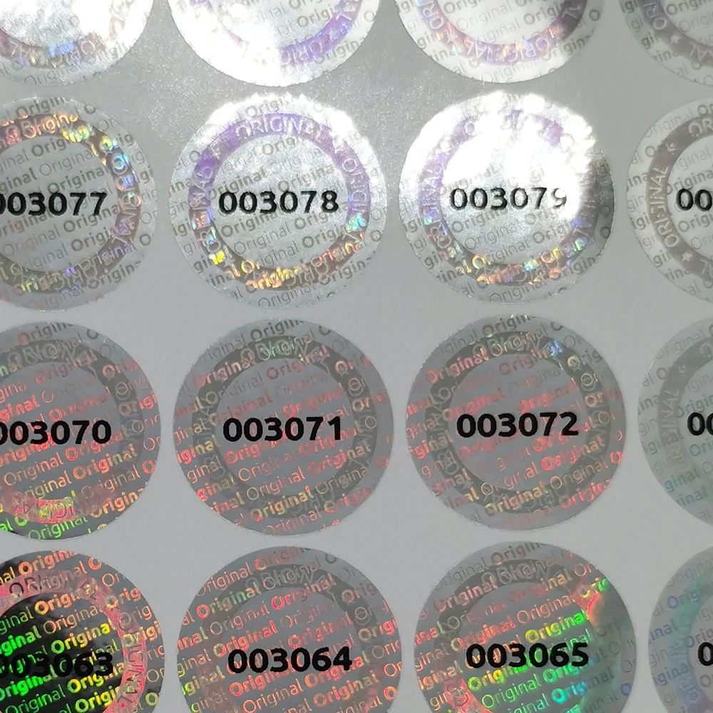 Голограммные наклейки с защитой от взлома гарантия на герметичность