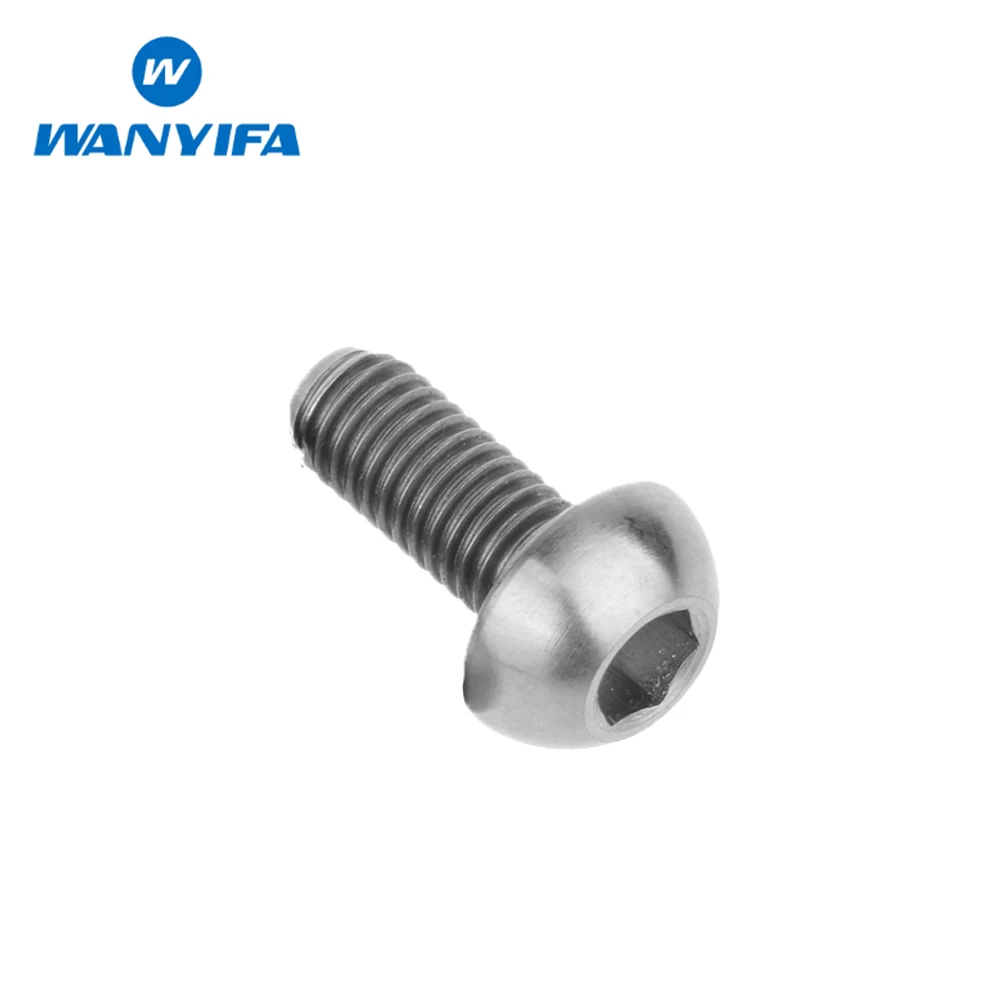 

Титановый "Wanyifa" M5x12mm внутренний шестигранный полукруглые разноцветные плоские с головкой для велосипеда бутылка клетка под винт