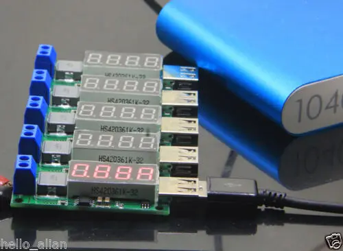 2A DC 3V/3.7V/4.2V to 5V DC-DC Boost Voltage Converter USB Step-up Voltmeter Module With LED display | Обустройство дома