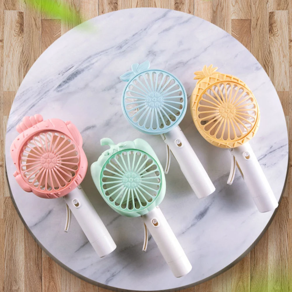 Folding Spray Fan USB Rechargeable Mini Multi-function Desktop Hanging Neck Pocket Small For Office Outdoor Travel | Бытовая техника