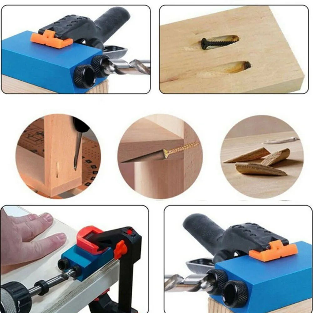 

Jig Screw Jig Kit 15 Angle 6/8/10mm Adapter Guide Woodworking Tool Pocket