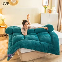 uvr autumn and winter feather silk cotton padding mattress high end thickening simple style tatami comfortable mattress futon
