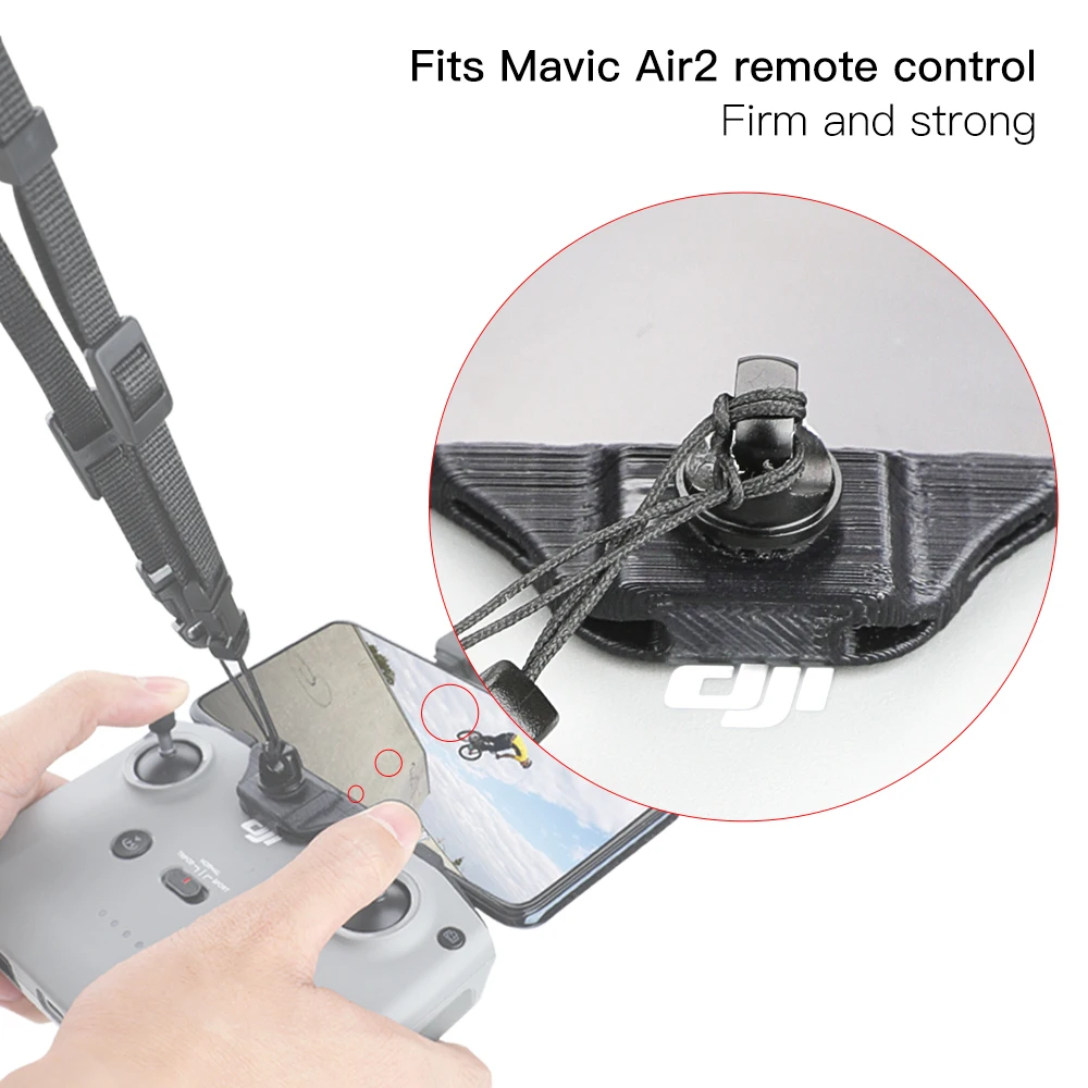 Mavic Air 2S Mini 2 Remote Controller Anti-Fall Sling w/ Hook for DJI Mavic Air 2 2S Mini 2 Neck Strap Lanyard Strap Clip Mount