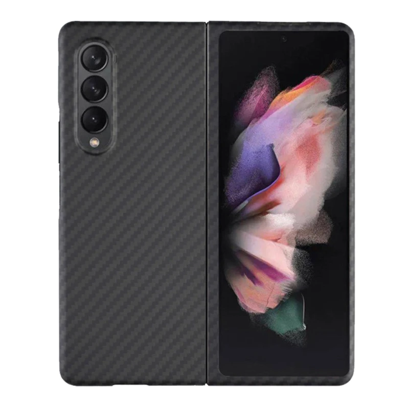 

Sturdy Lightweight Shatterproof Carbon Fiber Phone CaseCompatible with Sam-sung Z Fold2 Abrasion-resistant