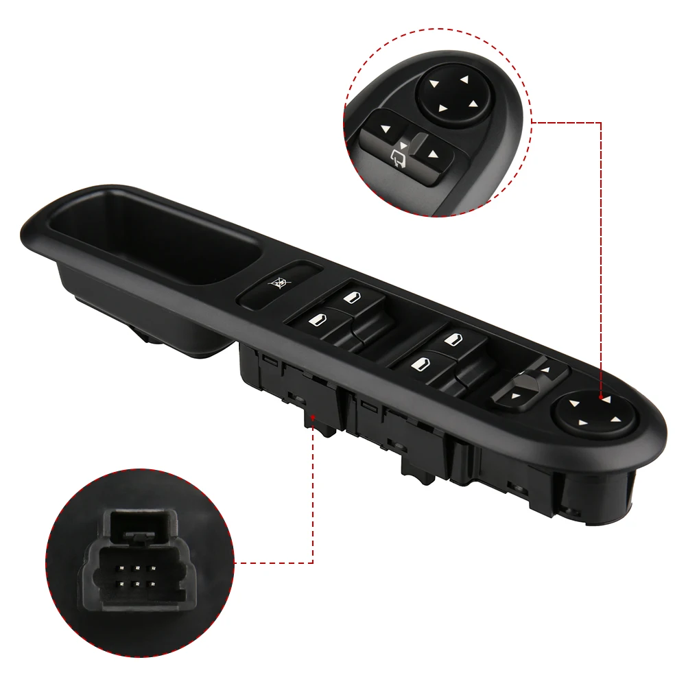 Электрический выключатель для окон PEUGEOT 407 передняя боковая панель