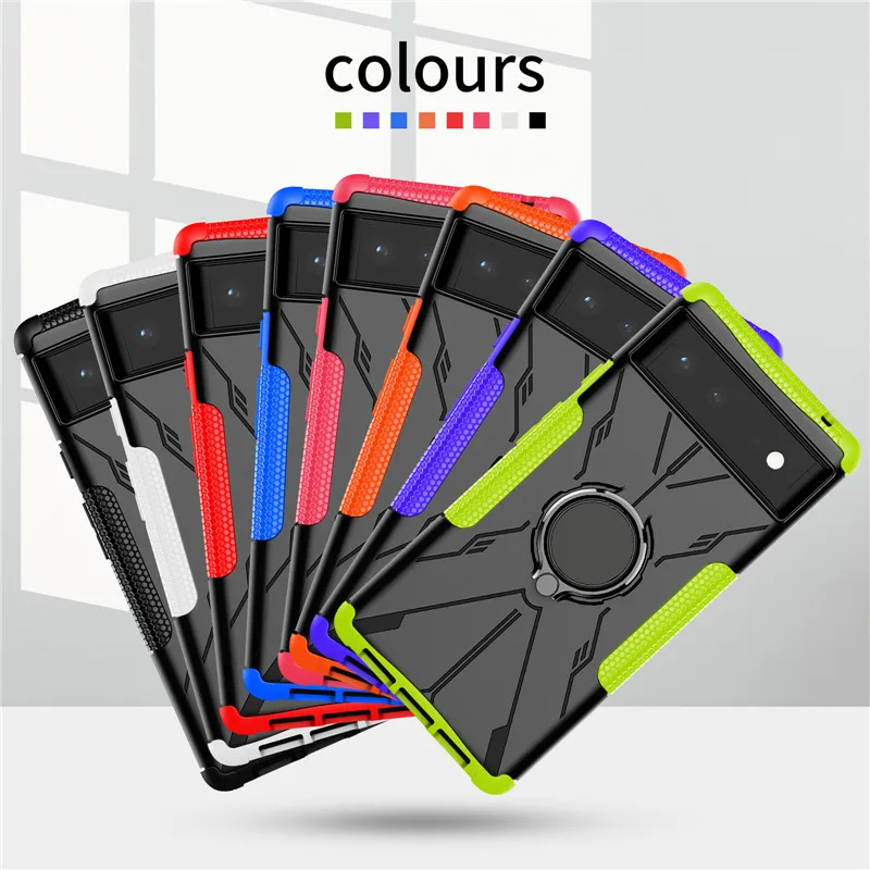 

Shockproof Cover For Google Pixel 6 Case Pixel 6 Pro Cover Hard Holder Back Protective Bumper For Google Pixel 6 Fundas 6.4 inch