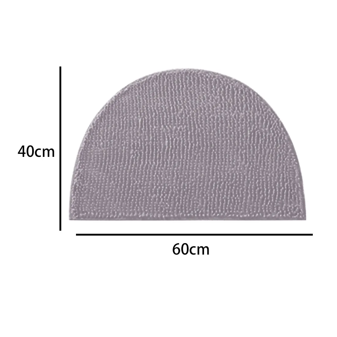 

Hot Sale Half Moon Round Semi Circle Mat Machine Washable Rubber Back Carpet Bathroom Rug