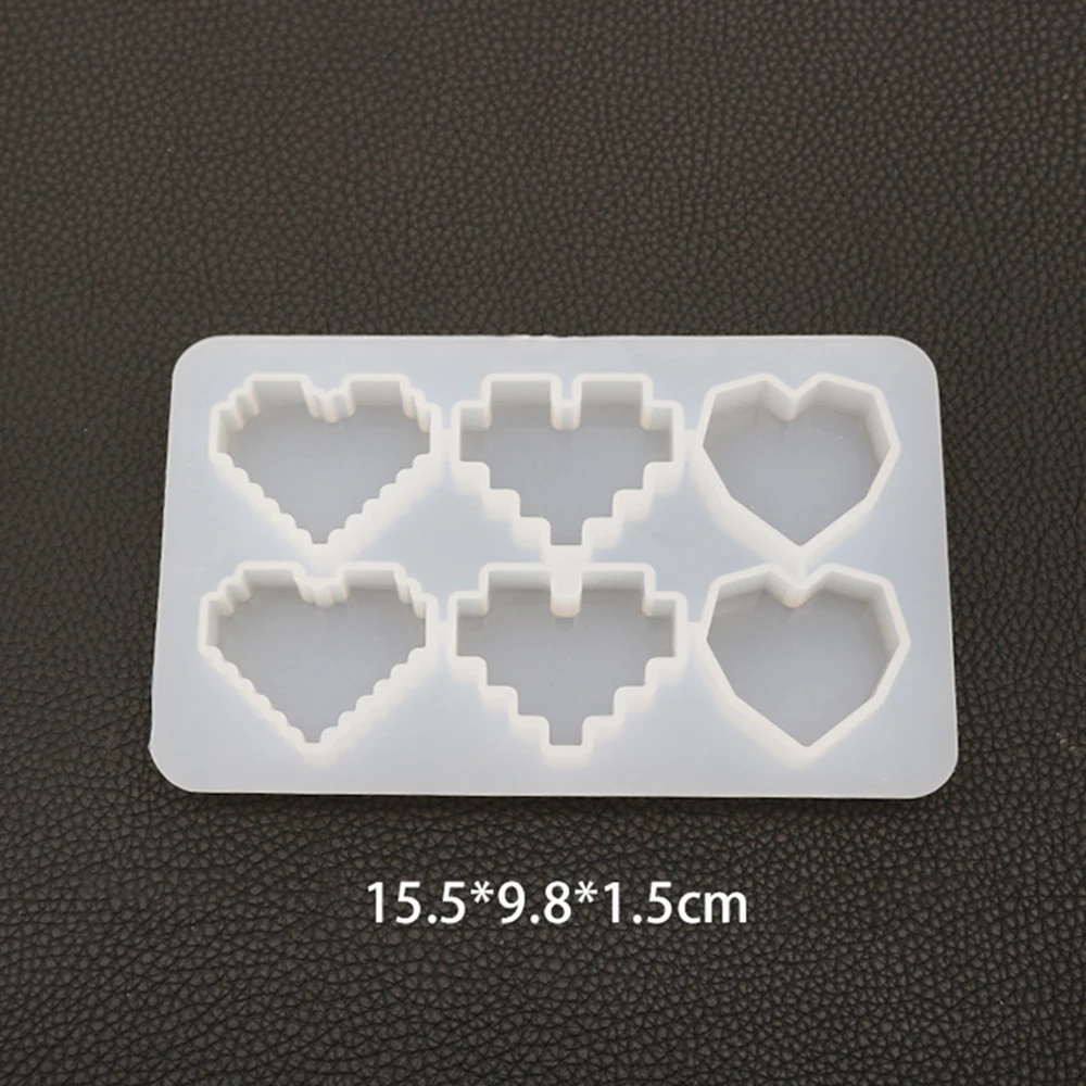 Кристаллическая УФ отверждаемая эпоксидная смола мозаика в форме сердца высокое