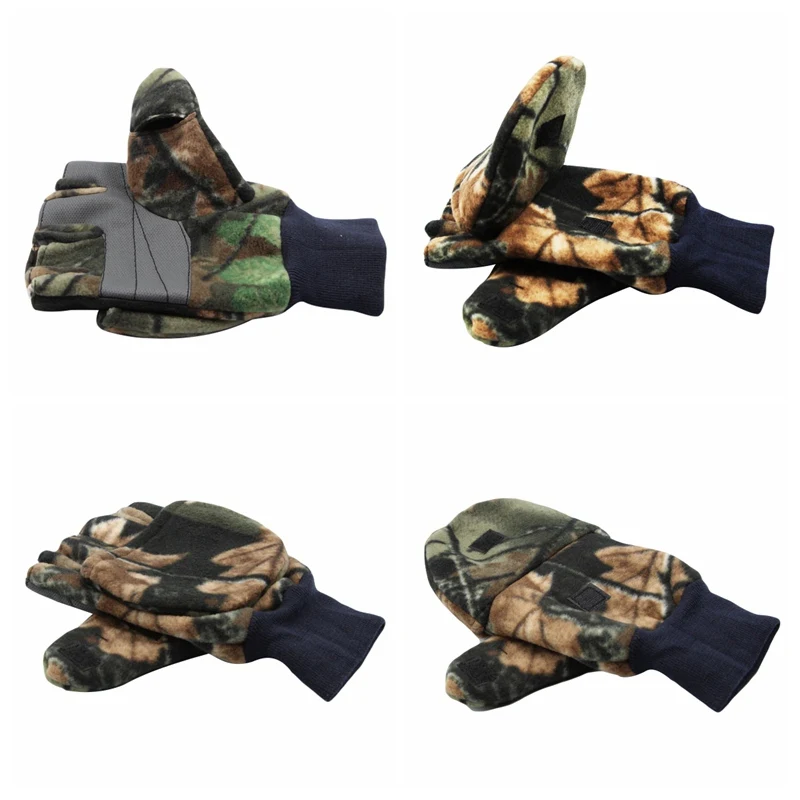 

Fishing Gloves Fleece wear-resistant Anti-slip Half Finger Glovesz