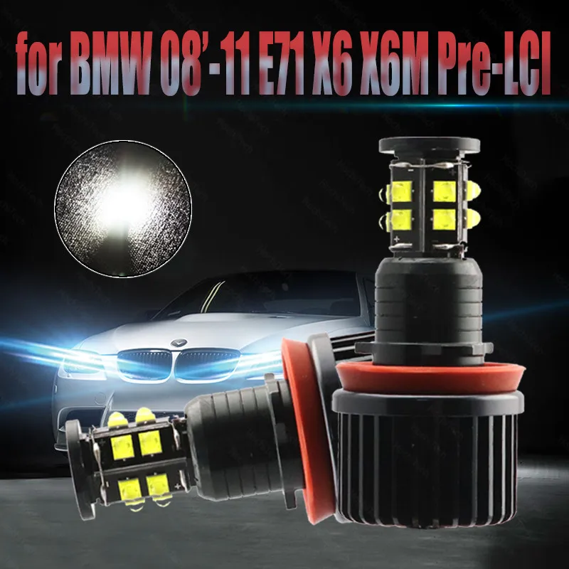 

3-year Warranty 3200LM High Power 6000K IP65 for BMW 08'-11 X Series E71 X6 X6M (Pre-LCI) LED Angel Eyes Marker 240W H8 / H11