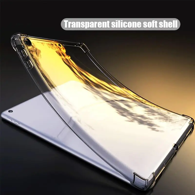 

Tablet Case for Samsung Galaxy Tab A7 10.4" 2020 TPU Airbag Cover Transparent Protection for Capa Bag NEW Card SM-T500 SM-T505