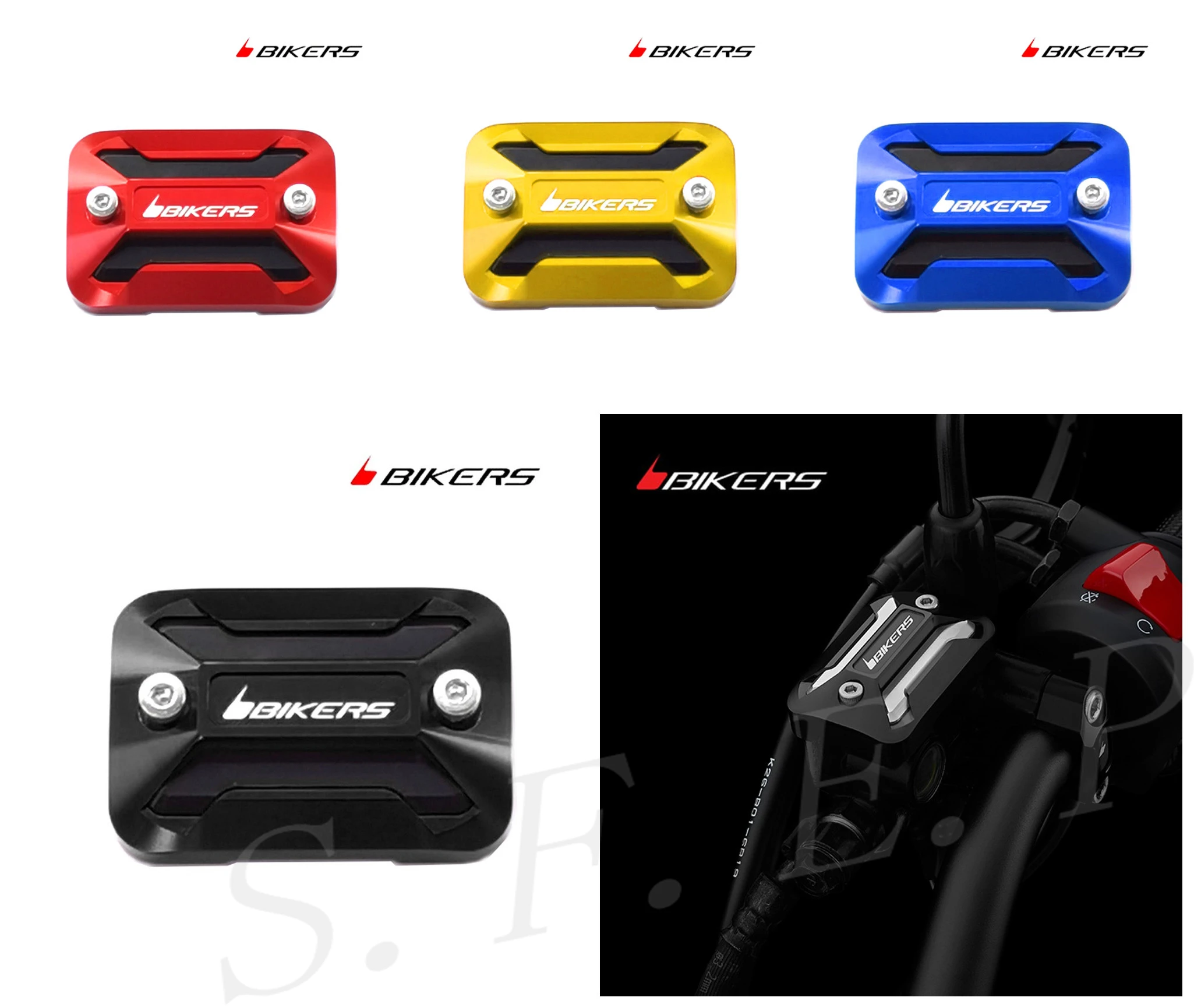 

BIKERS CNC Aluminum Fluid Reservoir Oil Cup Cap Cover For Honda MSX125 MSX125SF