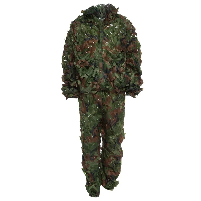 Охотничий 3D камуфляж лист костюмы Ghillie Bionic тренировочный костюм набор CS Savage