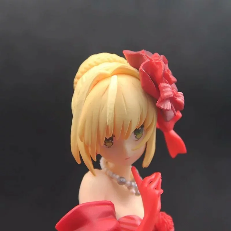 

17cm Fate Stay Night Extra Red Saber Nero Claudius Caesar Augustus Germanicus Idol Emperor Sexy Girl Anime PVC Action Figure Toy