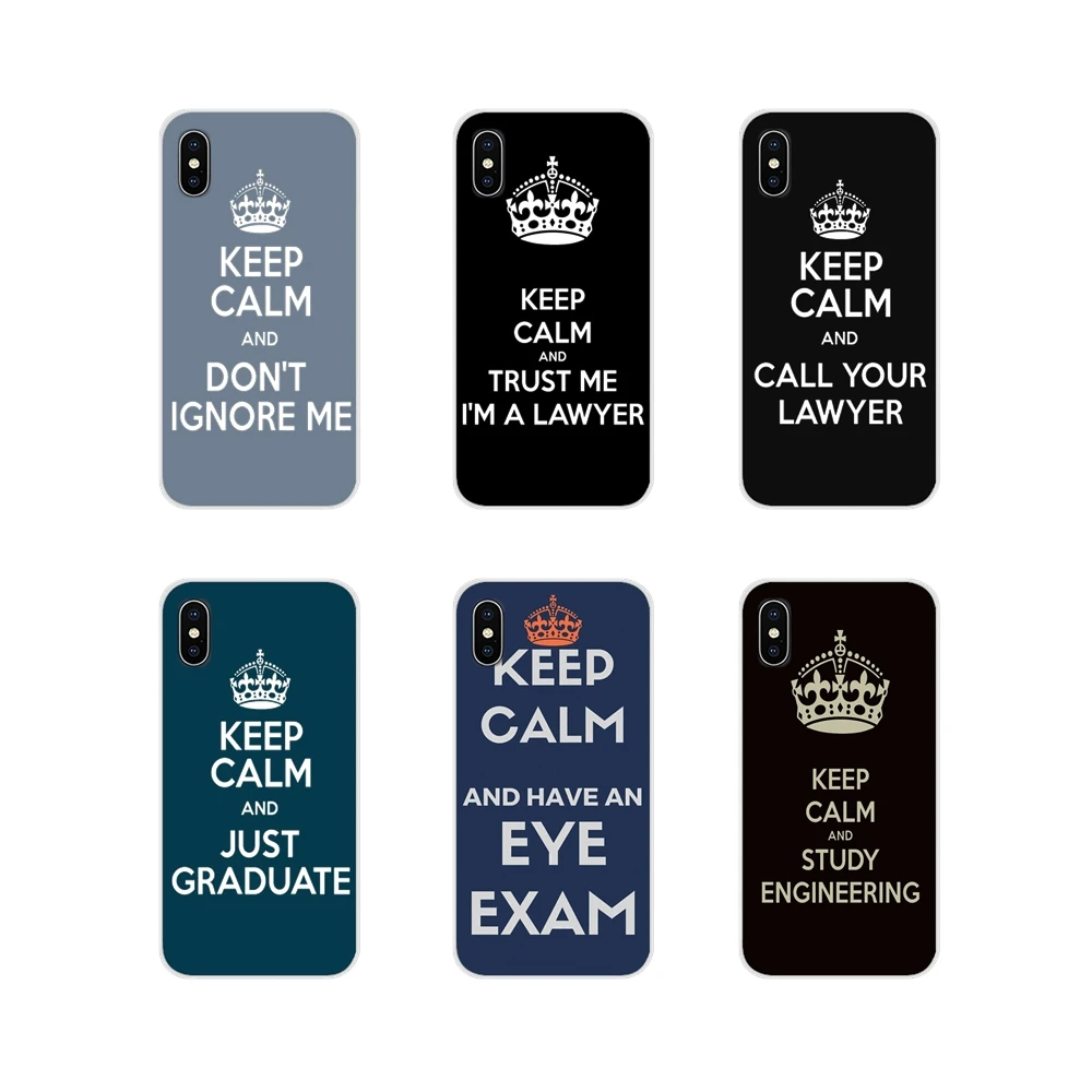 Мобильный телефон чехол с надписью Keep Calm and Call ваш защитник для Apple iPhone X XR XS 11Pro MAX 4S