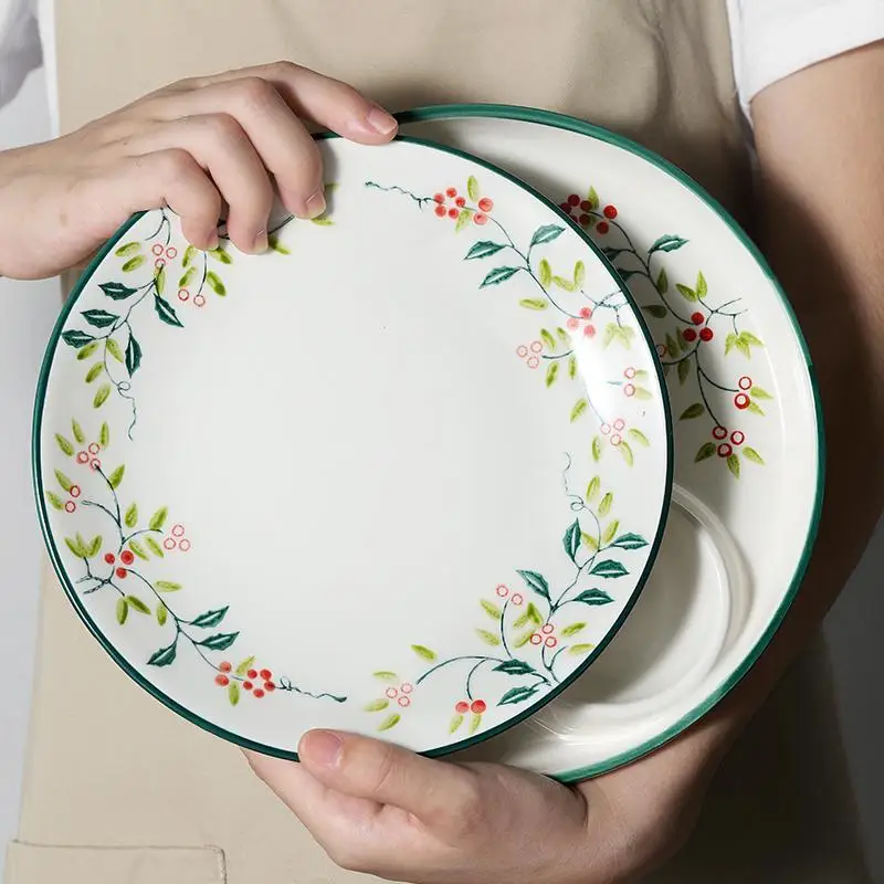 Набор посуды бытовая тарелка ins изысканная японская Красивая сочетание