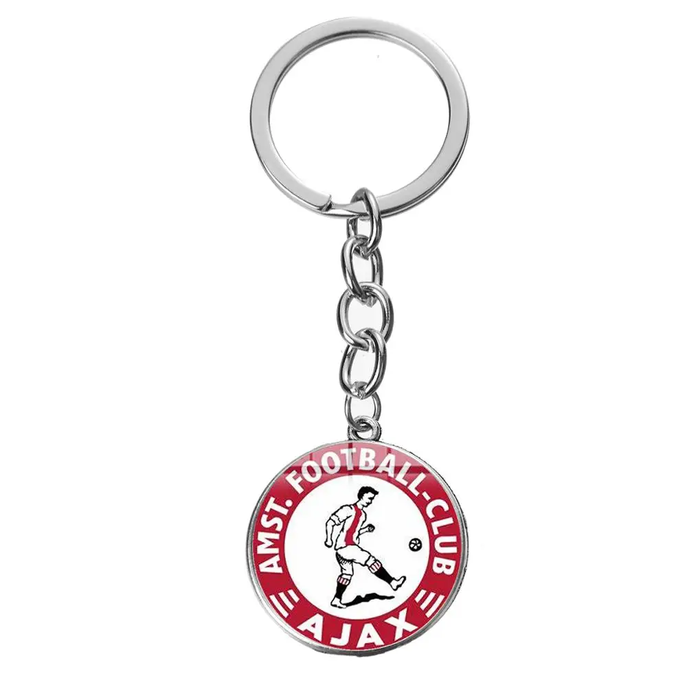Style 9 SIAN, Новое поступление, Ajax, футбольные лиги, логотип, брелок, футбольный клуб, коллекция, брелок, держатель, безделушки, подарок для фанатов, мужские ювелирные изделия - Цвет: Style 9
