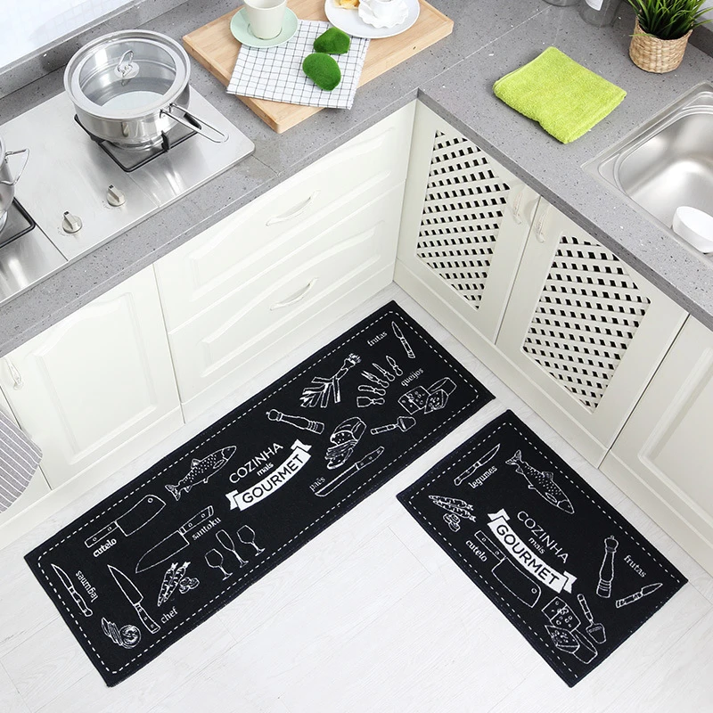 

Non-Slip Bathroom Carpet Room Pad Floor Mat Home Tapete Kitchen Accessories Thin Floor Mat Different Sizes and Patterns