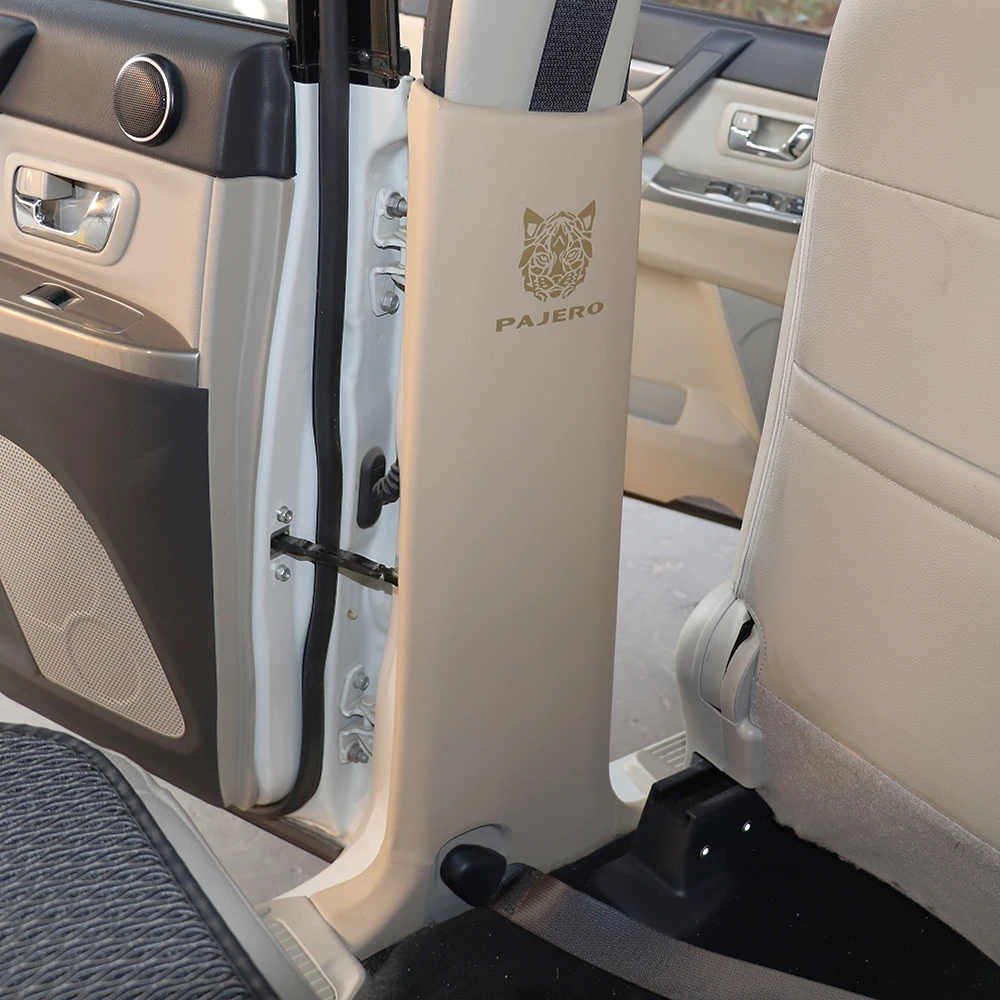 Для Mitsubishi Pajero V97 V93 V98 V95 V87 V73 B-Pillar наклейка против ударов грязи искусственная кожа