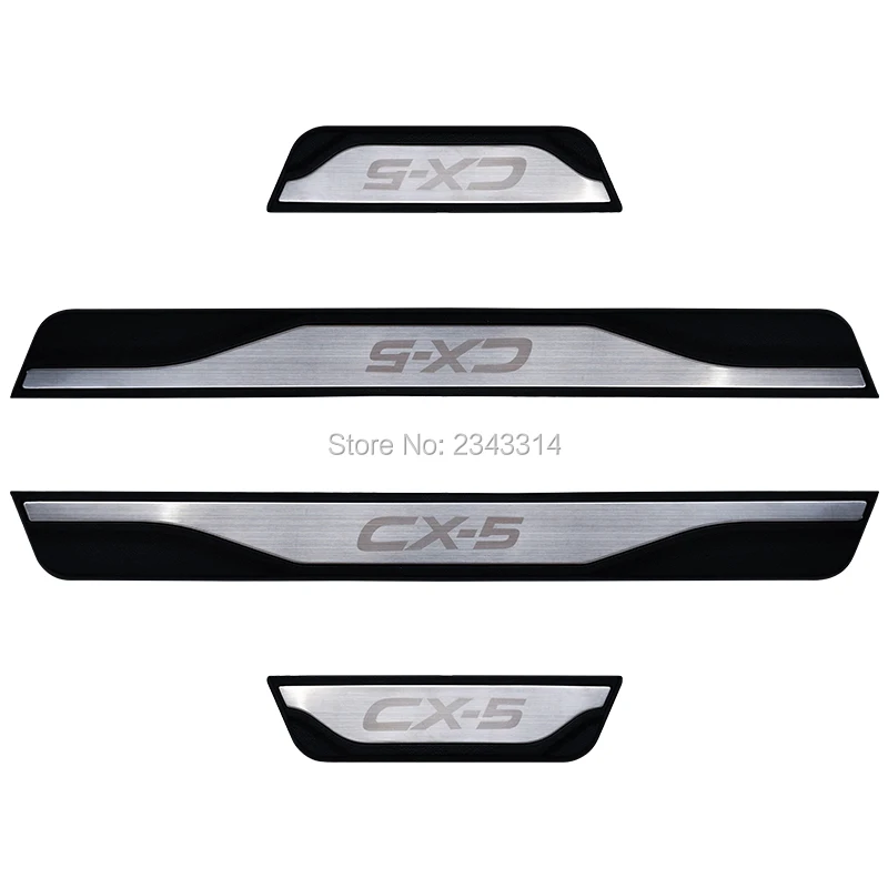 Для Mazda CX 5 CX5 KE KF 2012 2019 двери из нержавеющей стали с накладкой на предохранительная