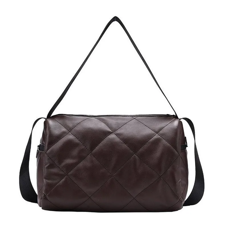 

Brand Designer Wandering PU Bag Women's Shoulder Messenger Bag2021 High Quality Large Capacity Street Fashion Diamond Pillow Bag
