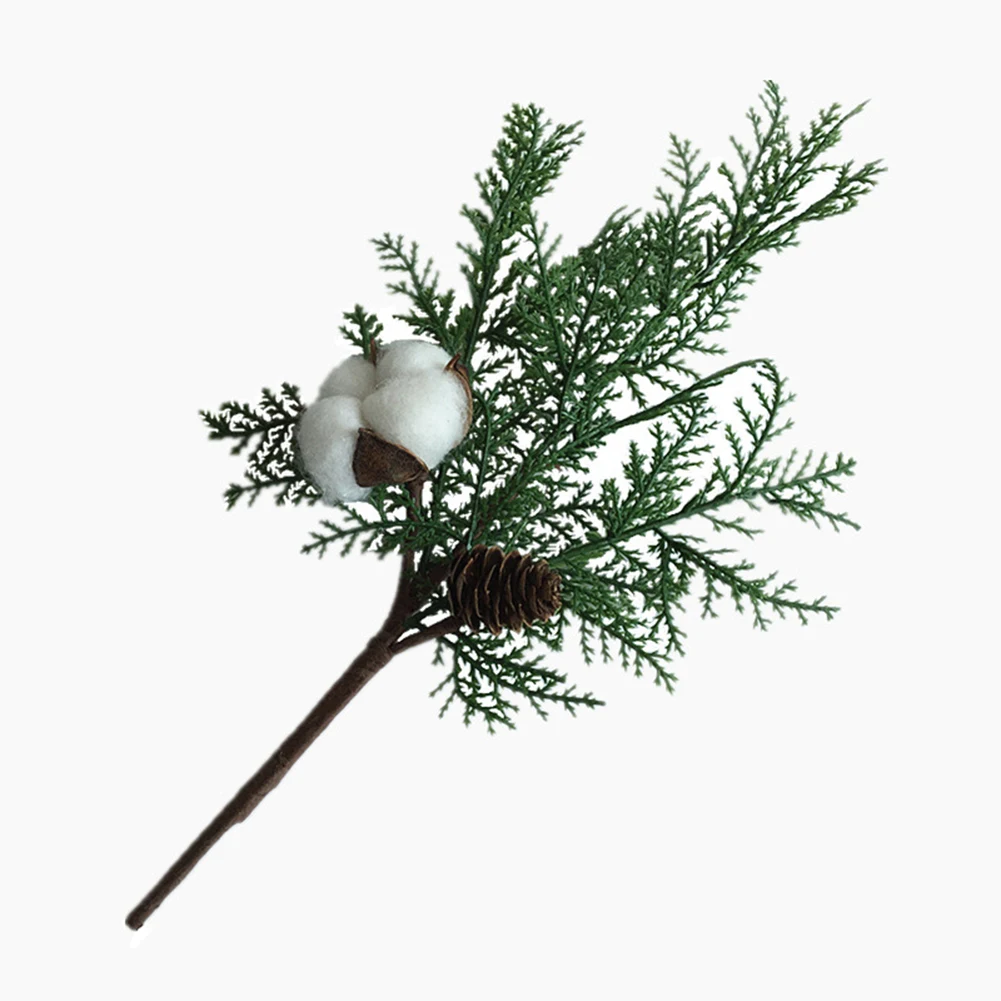 Искусственный цветок кипариса сосновая ветка дома гостиной имитация зеленого