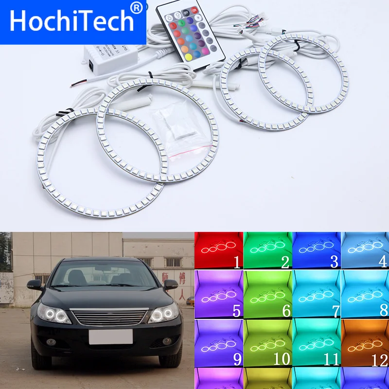Для BYD F6 2008 2009 2010 2011 2012 Многоцветный комплект светодиодов глаза ангела RGB гало