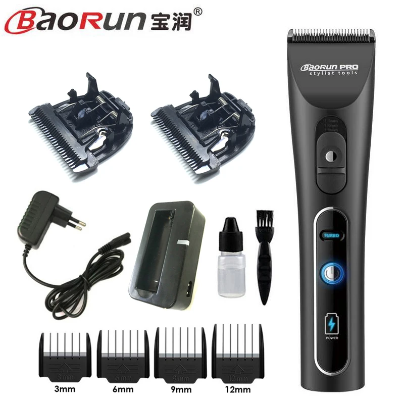 Профессиональный электрический триммер для волос титановый резак Беспроводная