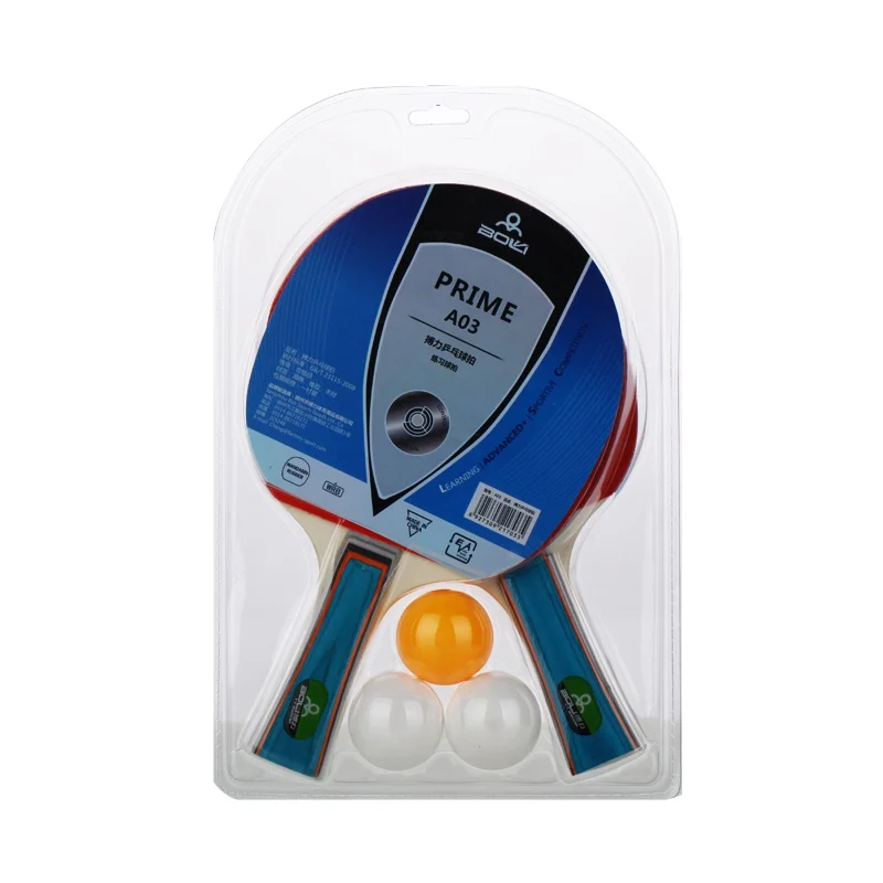 

2racket+3balls Professional Carbon Fiber Table Tennis Rackets With Double Face Pimples In Table Tennis ping pong Rackets