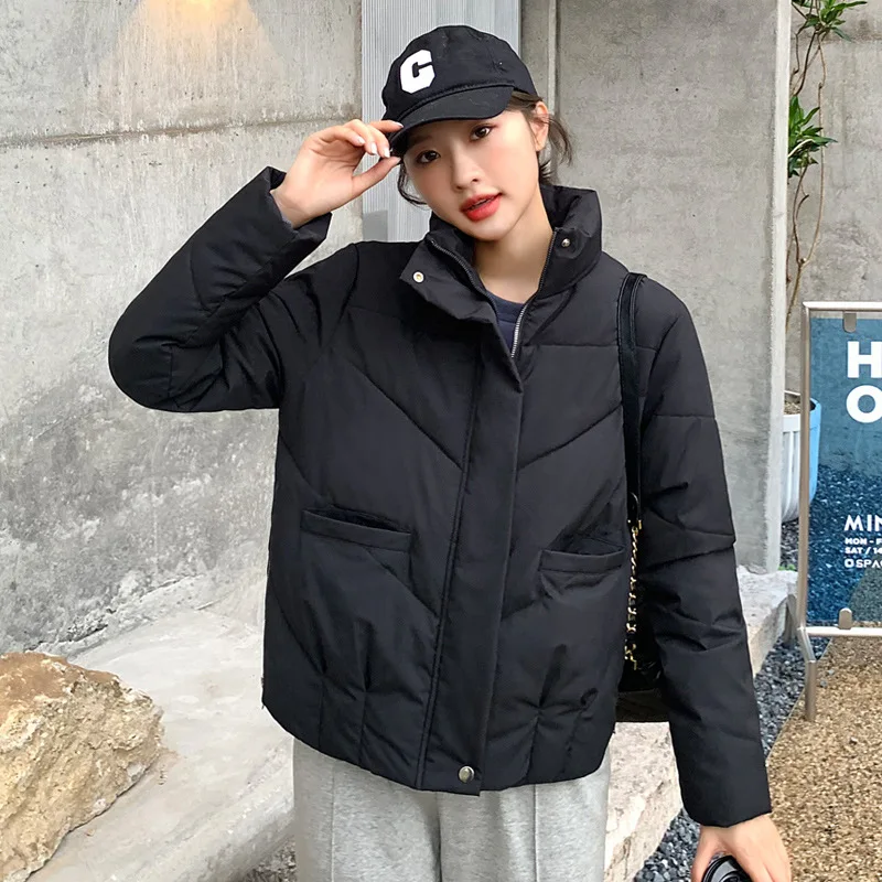 Clothing for Women Winter Coat  Woman Jacket The New Stand-up Collar Cotton Short Korean Version Loose