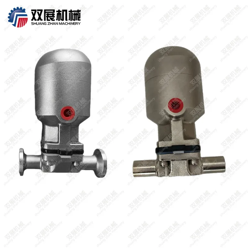 Пневматический мембранный клапан из нержавеющей стали ss316l PTFE + EPDM|Клапан| |