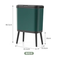 high leg large capacity kitchen trash can household large toilet bathroom with lid avoid bending creative luxury living room