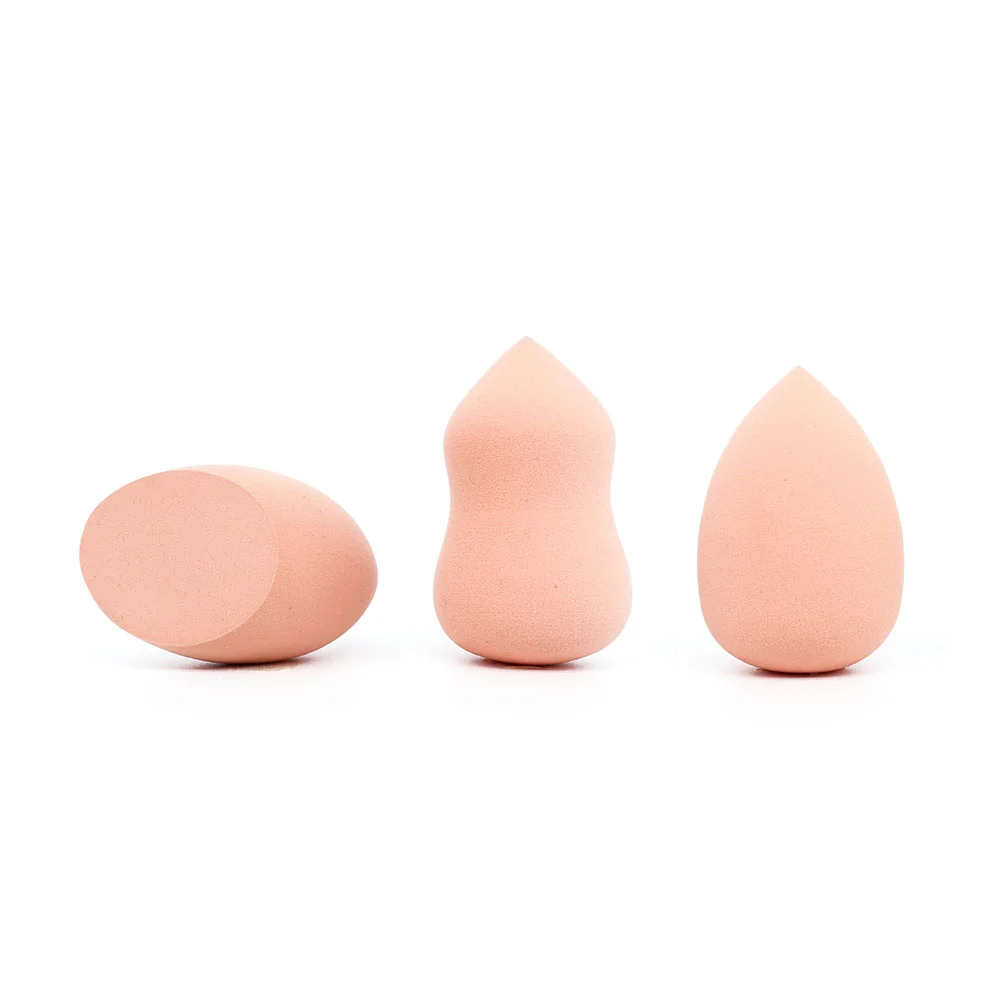 3PCS 40*60 мм, новинка, оранжевый макияж, косметическая пуховка, мягкая губка, гладкая основа, контур, растушевка, пуховка для начинающих, DX300 - Цвет: 3PCS