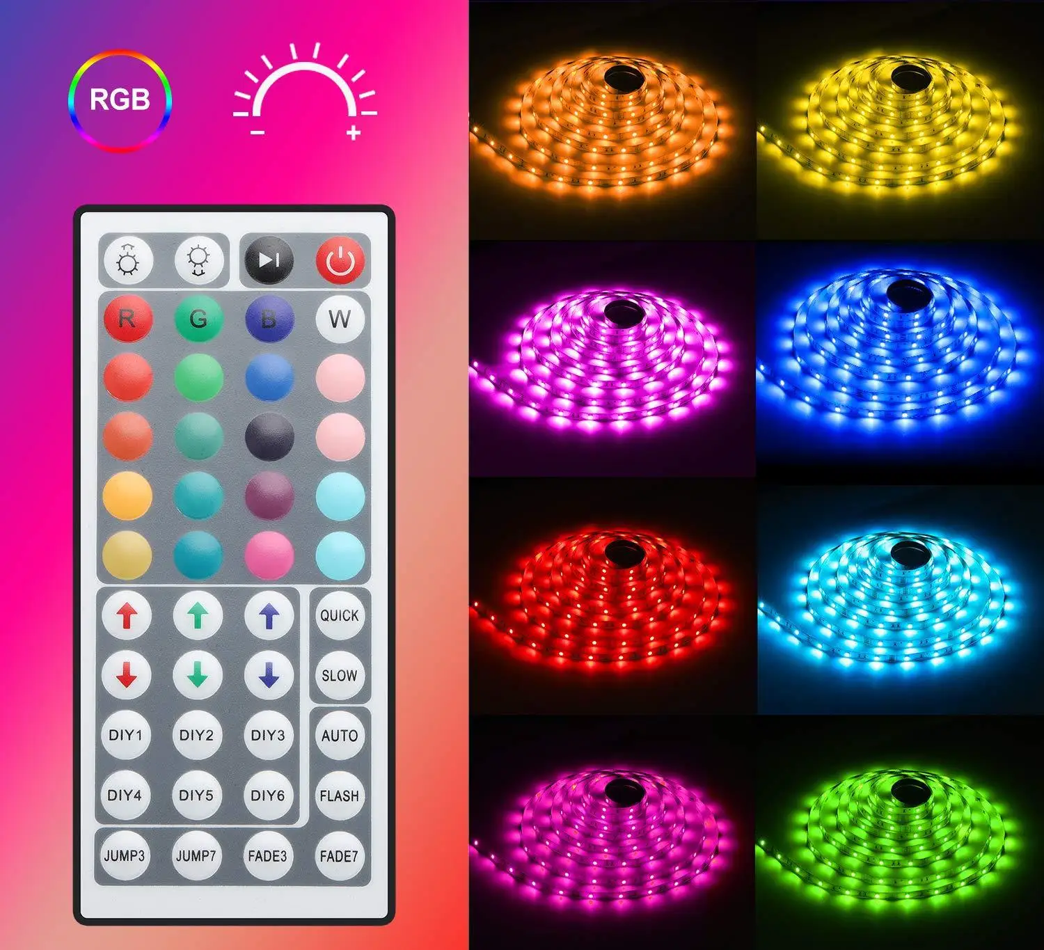 12V RGB светодиодный лента Водонепроницаемый дистанционный выключатель света 5050 светодиодный 5M150 светодиодный 10 м 300 светодиодный 5050 цветная(RGB