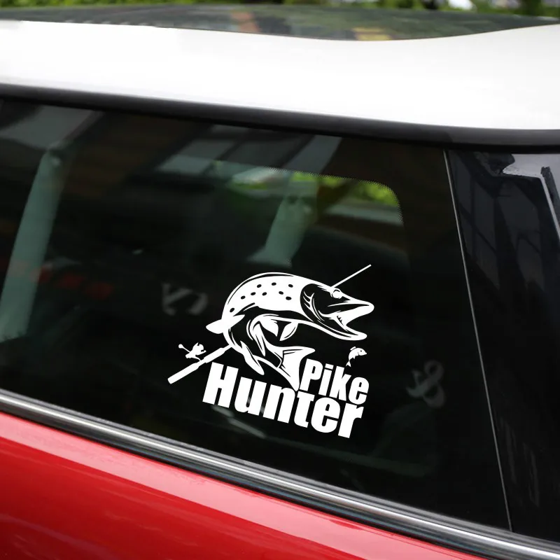 Забавная наклейка для рыбалки светоотражающая лазерная мотоцикла Виниловая