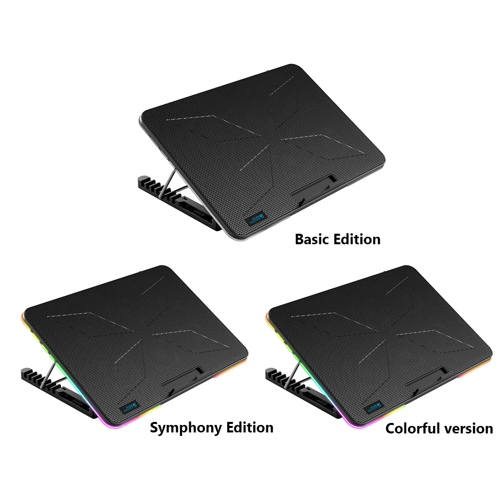 Охлаждающий кулер RGB для игрового ноутбука 12 17 дюймов охлаждающий кронштейн с 6
