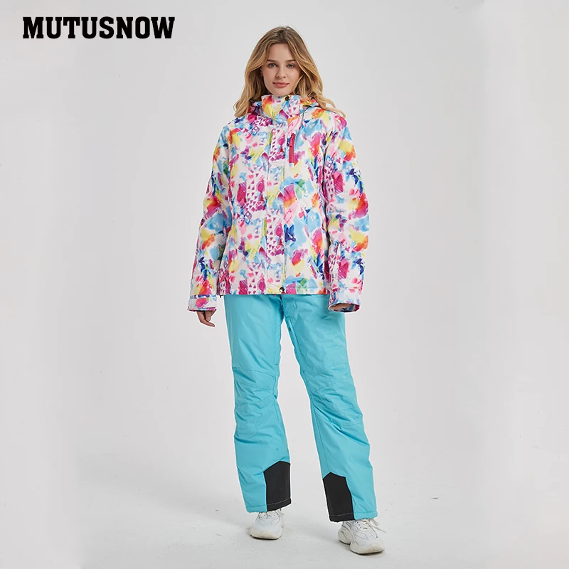 Новинка 2020 женский лыжный костюм ветронепроницаемый водонепроницаемый дышащий