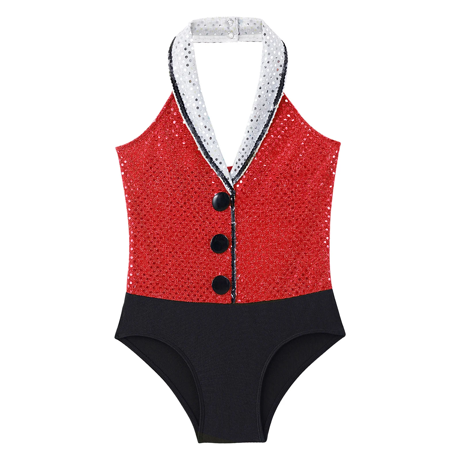 Детское балетное трико с блестками для девочек боди выступлений на сцене